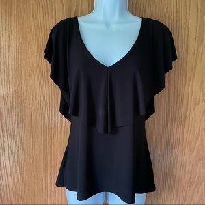 White House Black Market Split Sleeve Top